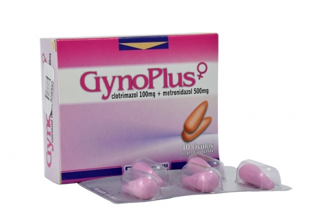 Gynoplus 100 mg / 500 mg Caja Con 10 Óvulos De Gelatina Blanda Rx