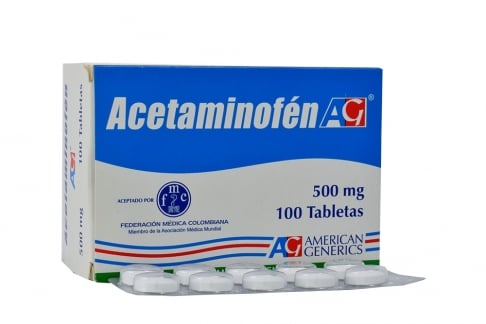 Compra Acetaminofen 500 mg AG De 100 Tabs Farmalisto