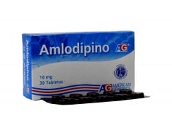 Amlodipino 10 mg Caja Con 30 Tabletas Rx