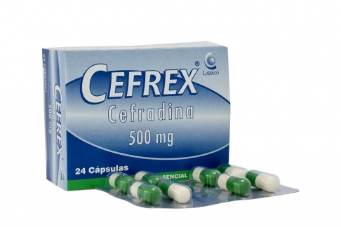 Cefrex 500 mg Caja x 24 Cápsulas Rx Rx2
