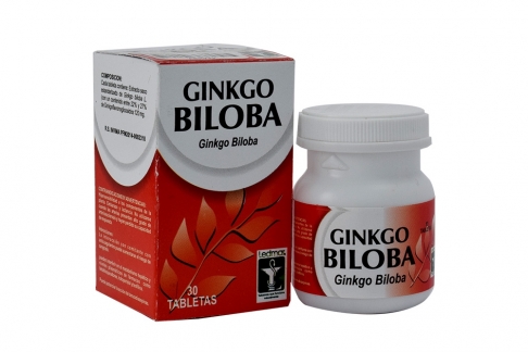 Ginkgo Biloba Caja Con 30 Tabletas Rx