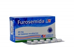 Furosemida 40 mg Caja Con 50 Tabletas Rx