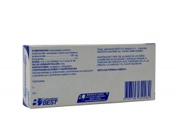 Acetaminofén 500 mg LB Caja Con 20 Tabletas