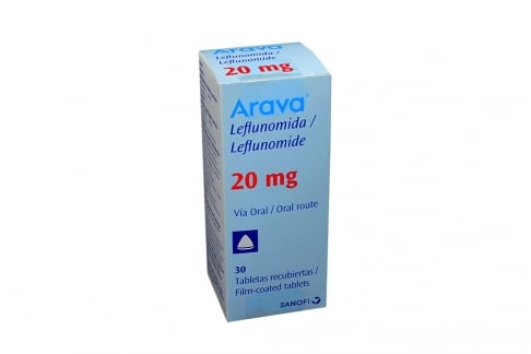 Arava 20 Mg Caja Con 30 Tabletas Recubiertas Rx1 Rx4
