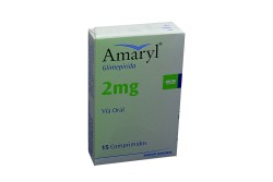 Amaryl 2 Mg Caja Con 15 Comprimidos Rx4
