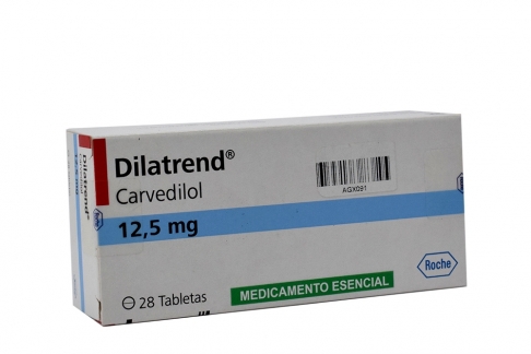Dilatrend 12.5 mg Caja Con 28 Tabletas Rx  Rx1