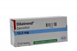 Dilatrend 12.5 mg Caja Con 28 Tabletas Rx  Rx1
