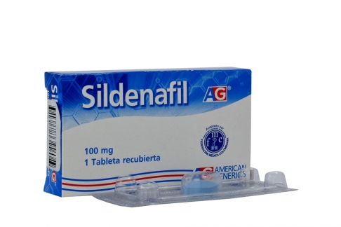 Sildenafil 100 mg Caja Con 1 Tableta Recubierta Rx
