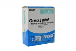 Alfa Safe Gasa Estéril 3" x 3" Caja Con 12 Sobres Con 2 Unidades C/U