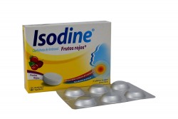 Isodine Frutos Rojos Caja X 6 Tabletas