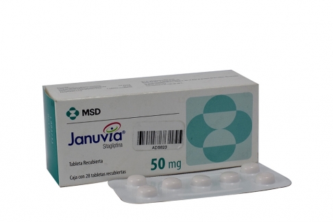 Januvia 50 mg Caja Con 28 Tabletas Recubiertas Rx Rx1 Rx4