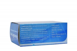 Bisacodilo 5 mg Caja Con 100 Tabletas Recubiertas