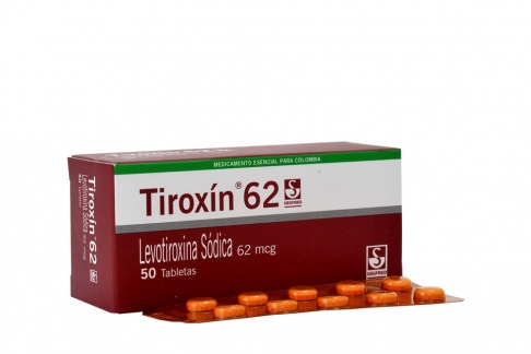Tiroxín 62 mcg Caja Con 50 Tabletas Rx4