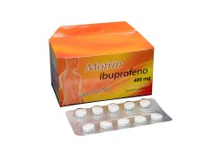Motrin 400 mg Caja Con 100 Tabletas Recubiertas