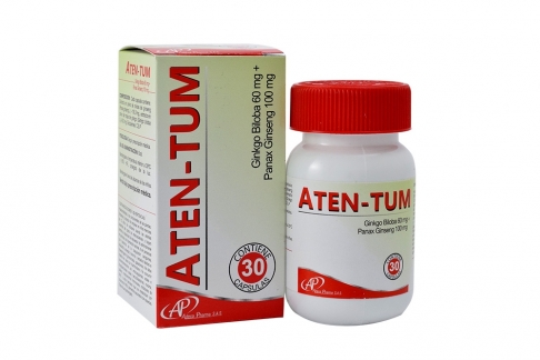 Aten - Tum 60 / 100 mg Caja Con Frasco Con 30 Cápsulas