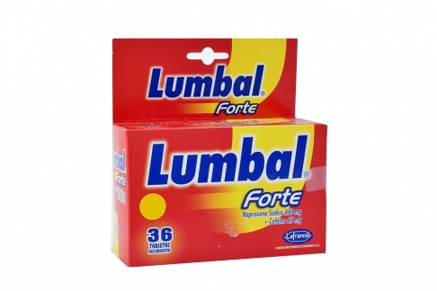 Lumbal Forte Caja Con 36 Tabletas Recubiertas