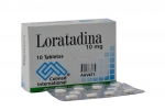 Loratadina 10 mg Caja Con 10 Tabletas Rx