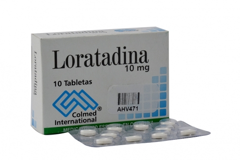 Loratadina 10 mg Caja Con 10 Tabletas Rx