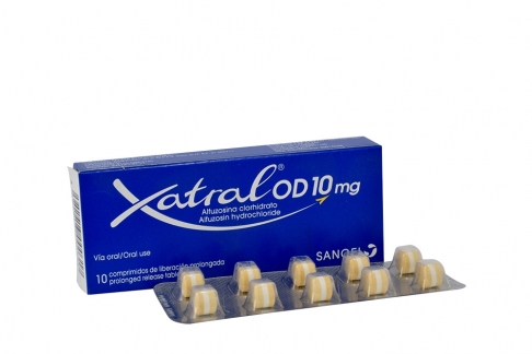 Xatral OD 10 mg Caja Con 10 Comprimidos De Liberación prolongada Rx Rx1
