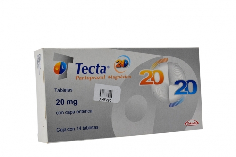 Tecta 20 mg Caja Con 14 Tabletas Recubiertas Rx