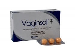 Vaginsol F Caja x 3 Óvulos Vaginales Rx