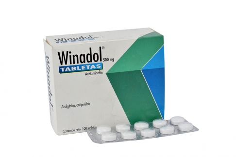 Winadol 500 mg Caja Con 100 Tabletas