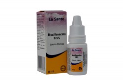 Moxifloxacino Solución Oftálmica 0.5% Caja Con Frasco Con 5 mL Rx2