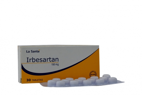 Irbesartan 150 Mg Caja Con 30 Tabletas Rx1 Rx4