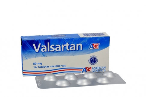 Valsartán 80 mg Caja Con 14 Tabletas Rx4