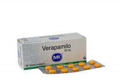 Verapamilo 80 mg TQ Caja Con 50 Tabletas Rx Rx4