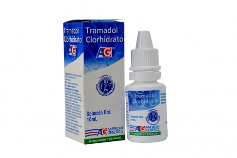 Tramadol Clorhidrato Solución Oral Caja Con Frasco Con 10 mL Rx