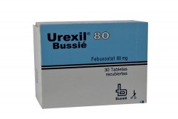 Urexil 80 mg Caja x 30 Tabletas Recubiertas RX