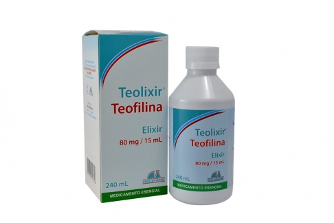 Teolixir Elixir 80 mg / 15 mL Caja Con Frasco Con 240 mL Rx