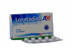 Loratadina 10 Mg Caja Con 20 Tabletas Rx