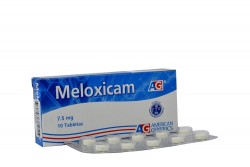 Meloxicam 7.5 mg AG Caja Con 10 Tabletas Rx