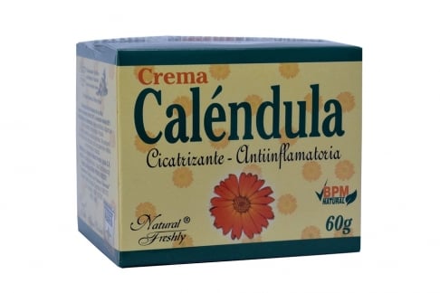 Crema De Caléndula Natural Freshly Caja Con Frasco Con 60 g