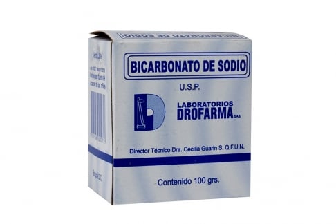 Bicarbonato de Sodio Caja Con Bolsa Con 100 g - Drofarma