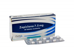 Zopiclona 7.5 mg Caja Con 30 Tabletas Recubiertas Rx COL