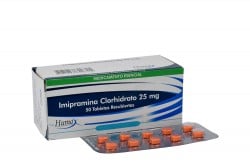 Imipramina 25 mg Caja Con 50 Tabletas Rx.