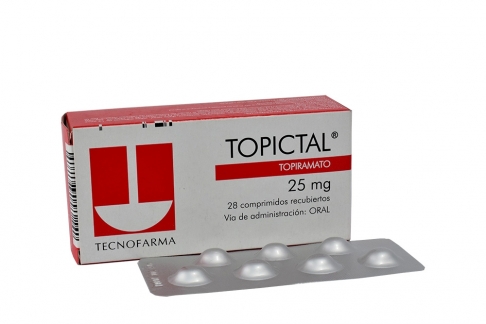 Topictal 25 mg Caja Con 28 Comprimidos Recubiertos Rx4