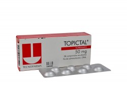 Topictal 50 mg Caja Con 28 Comprimidos Recubiertos Rx4