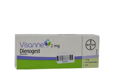 Visanne 2 mg Caja Con 28 Comprimidos Rx