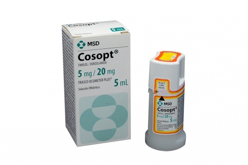 Cosopt 5 / 20 mg Gotas Caja Con Frasco Con 5 mL Rx4