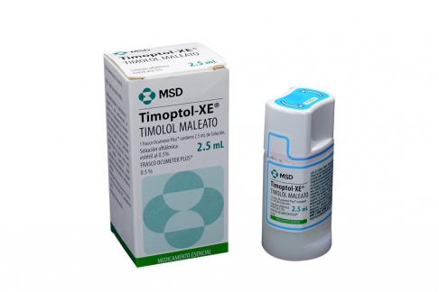 Timoptol Xe 0.5% Caja Con Frasco Con 2.5 mL RX