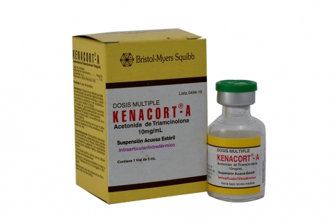 Kenacort-A 10 mg / mL Suspensión Caja Con 1 Vial Con 5 mL Rx
