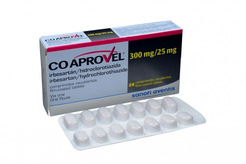 Coaprovel 300 / 25 Mg Caja Con 28 Comprimidos Recubiertos Rx Rx4 Rx1