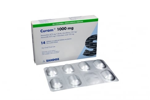 Curam 1000 mg Caja Con 14 Tabletas Con Película Rx Rx2