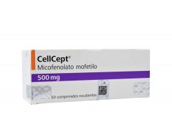 CellCept 500 mg Caja Con 50 Comprimidos Recubiertos Rx1 Rx4